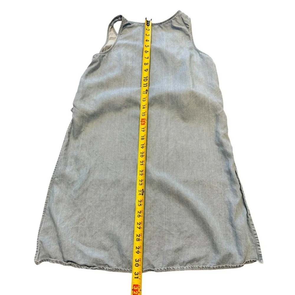 Zara Tank Top Small Women's Blue Denim Flowy Basic Z1975 Denim - Picture 4 of 7